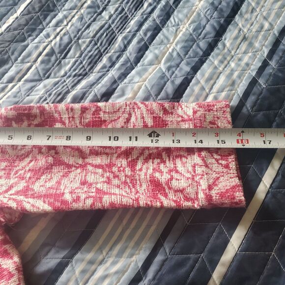 NEW Coldwater Creek Size 8 Petite Textured Pink Floral Button Jacket - Picture 10 of 12